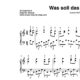 "Was soll das bedeuten" für Klavier (Klavierbegleitung Level 10/10) by music-step-by-step