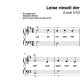 "Leise rieselt der Schnee" für Klavier (Level 2/10) | inkl. Aufnahme und Text music-step-by-step