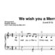 "We wish you a Merry Christmas" für Klavier (Level 3/10) | inkl. Aufnahme und Text by music-step-by-step