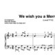 "We wish you a Merry Christmas" für Klavier (Level 7/10) | inkl. Aufnahme und Text by music-step-by-step