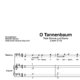 "O Tannenbaum" für Gesang, tiefe Stimme (Klavierbegleitung Level 2/10) | inkl. Aufnahme, Text und Begleitaufnahme by music-step-by-step