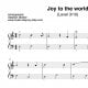 "Joy to the world" für Klavier (Level 3/10) | inkl. Aufnahme und Text