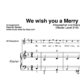 "We wish you a Merry Christmas" für Altsaxophon (Klavierbegleitung Level 3/10) | inkl. Aufnahme, Text und Begleitaufnahme by music-step-by-step