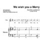 "We wish you a Merry Christmas" für Querflöte (Klavierbegleitung Level 3/10) | inkl. Aufnahme, Text und Begleitaufnahme by music-step-by-step