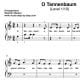 Noten "O Tannenbaum" für Klavier (Level 1/10)