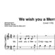 "We wish you a Merry Christmas" für Klavier (Level 1/10) | inkl. Aufnahme und Text by music-step-by-step