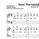 "Hark! The herald angels sing" für Klavier (Level 2/10) | inkl. Aufnahme und Text music-step-by-step