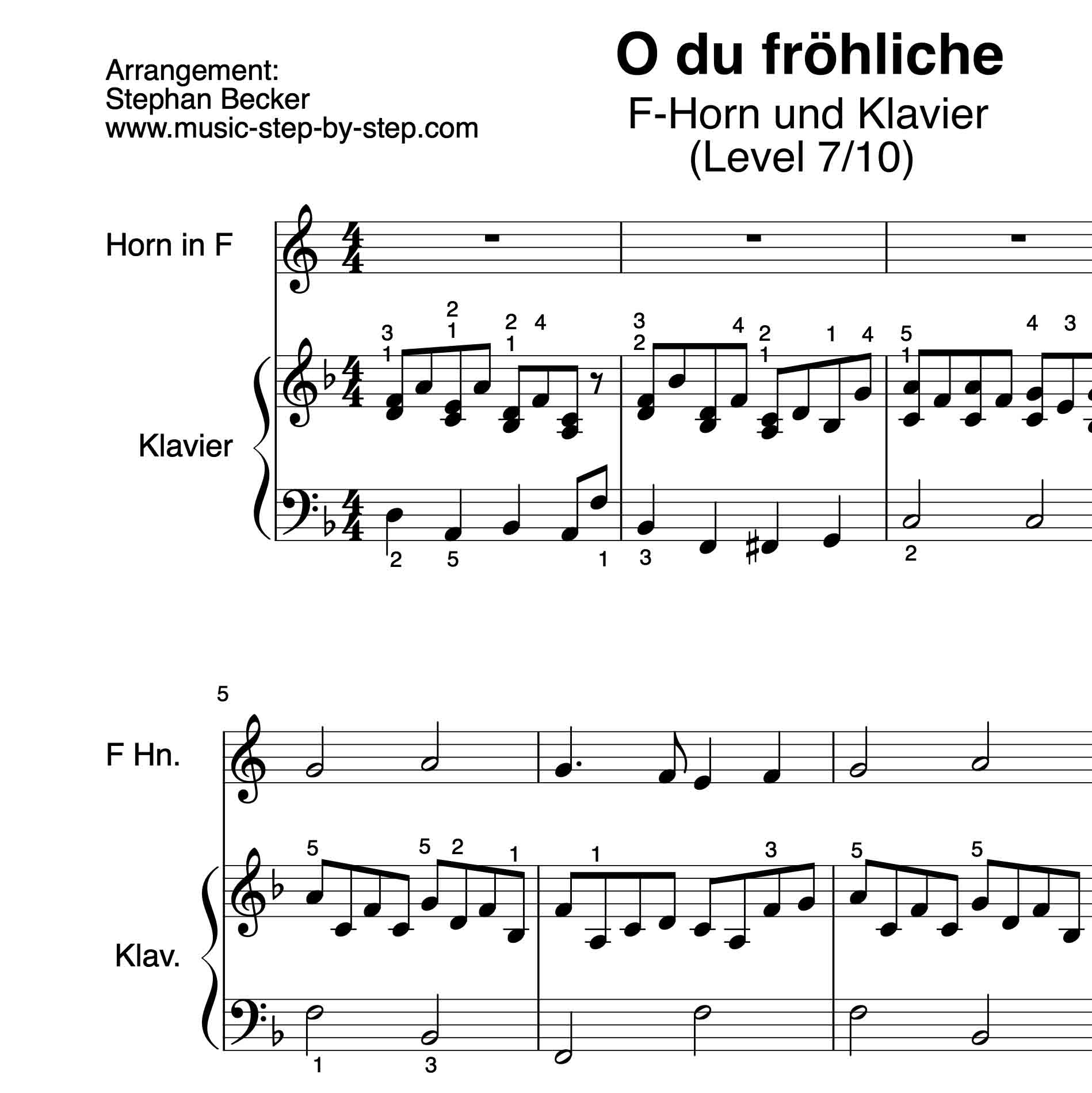 Klaviernoten O Du Fröhliche Kostenlos / 10 Bekannte ...