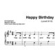 "Happy birthday to you" für Klavier (Level 3/10) | inkl. Aufnahme und Text music-step-by-step