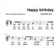 "Happy Birthday to You" für Querflöte solo | inkl. Aufnahme und Text by music-step-by-step