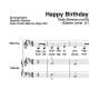 "Happy Birthday To You" für tiefe Stimme (Klavierbegleitung Level 2/10) | inkl. Aufnahme, Text und Playalong