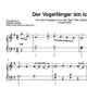 "Der Vogelfänger bin ich ja" für Klavier (Level 4/10) | inkl. Aufnahme und Text by music-step-by-step