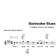 "Backwater Blues" Begleitakkorde für Gitarre / Klavier und Gesang (Leadsheet) | inkl. Melodie und Text by music-step-by-step