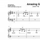 "Amazing Grace" für Klavier (Level 1/10) | inkl. Aufnahme und Text music-step-by-step
