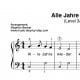 "Alle Jahre wieder" für Klavier (Level 3/10) | inkl. Aufnahme und Text music-step-by-step