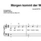 "Morgen kommt der Weihnachtsmann" für Klavier (Level 2/10) | inkl. Aufnahme und Text by music-step-by-step