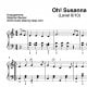 "Oh! Susanna" für Klavier (Level 6/10) | inkl. Aufnehme und Text