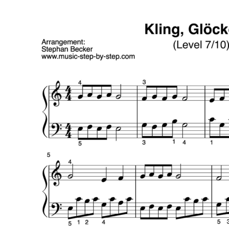 “Kling, Glöckchen, kling” für Klavier (Level 7/10) | inkl. Aufnahme und Text