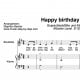 "Happy birthday to you" für Sopranblockflöte (Klavierbegleitung Level 2/10) | inkl. Aufnahme, Text und Playalong music-step-by-step