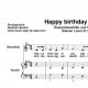 "Happy birthday to you" für Sopranblockflöte (Klavierbegleitung Level 3/10) | inkl. Aufnahme, Text und Playalong music-step-by-step