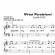 "Winter Wonderland" für Klavier (Level 3/10) | inkl. Aufnahme und Text music-step-by-step