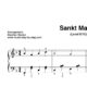 "Sankt Martin" für Klavier (Level 6/10) | inkl. Aufnahme und Text music-step-by-step