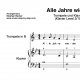 "Alle Jahre wieder" für Trompete by music-step-by-step(Klavierbegleitung Level 2/10) | inkl. Aufnahme, Text und Playalong
