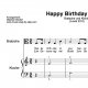 “Happy Birthday to You” für Bratsche (Klavierbegleitung Level 2/10) | inkl. Aufnahme, Text und Playalong by music-step-by-step