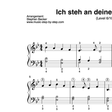 “Ich steh an deiner Krippe hier” für Klavier (Level 6/10) | inkl. Aufnahme und Text by music-step-by-step
