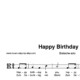 “Happy Birthday to You” für Bratsche solo | inkl. Aufnahme und Text by music-step-by-step