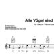 "Alle Vögel sind schon da" Begleitakkorde für Gitarre / Klavier und Gesang (Leadsheet) | inkl. Melodie und Text by music-step-by-step