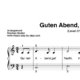 “Guten Abend, gut´ Nacht” für Klavier (Level 2/10) | inkl. Aufnahme und Text by music-step-by-step