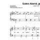 “Guten Abend, gut´ Nacht” für Klavier (Level 3/10) | inkl. Aufnahme und Text by music-step-by-step