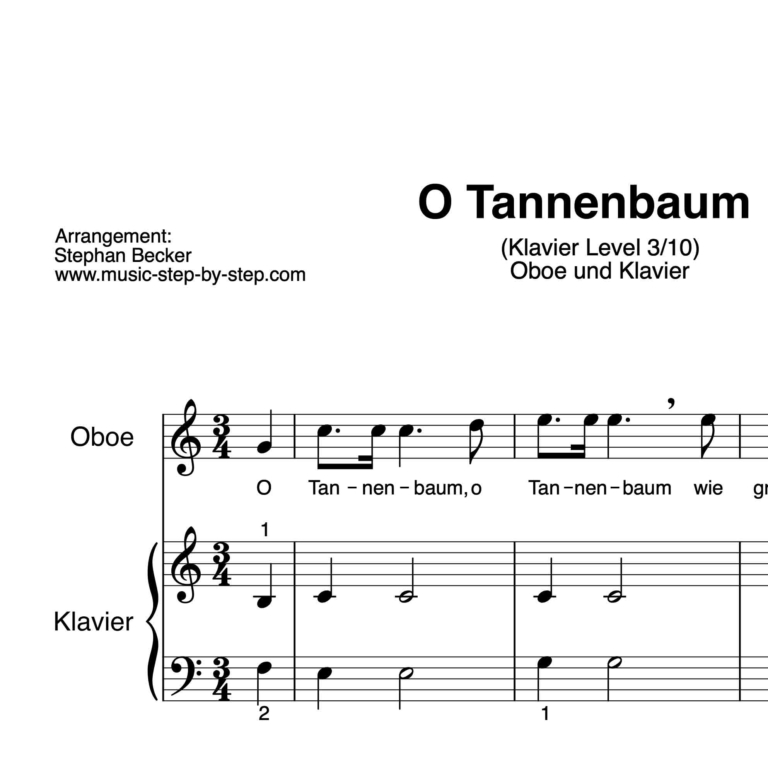 "o tannenbaum" für oboe klavierbegleitung level 310