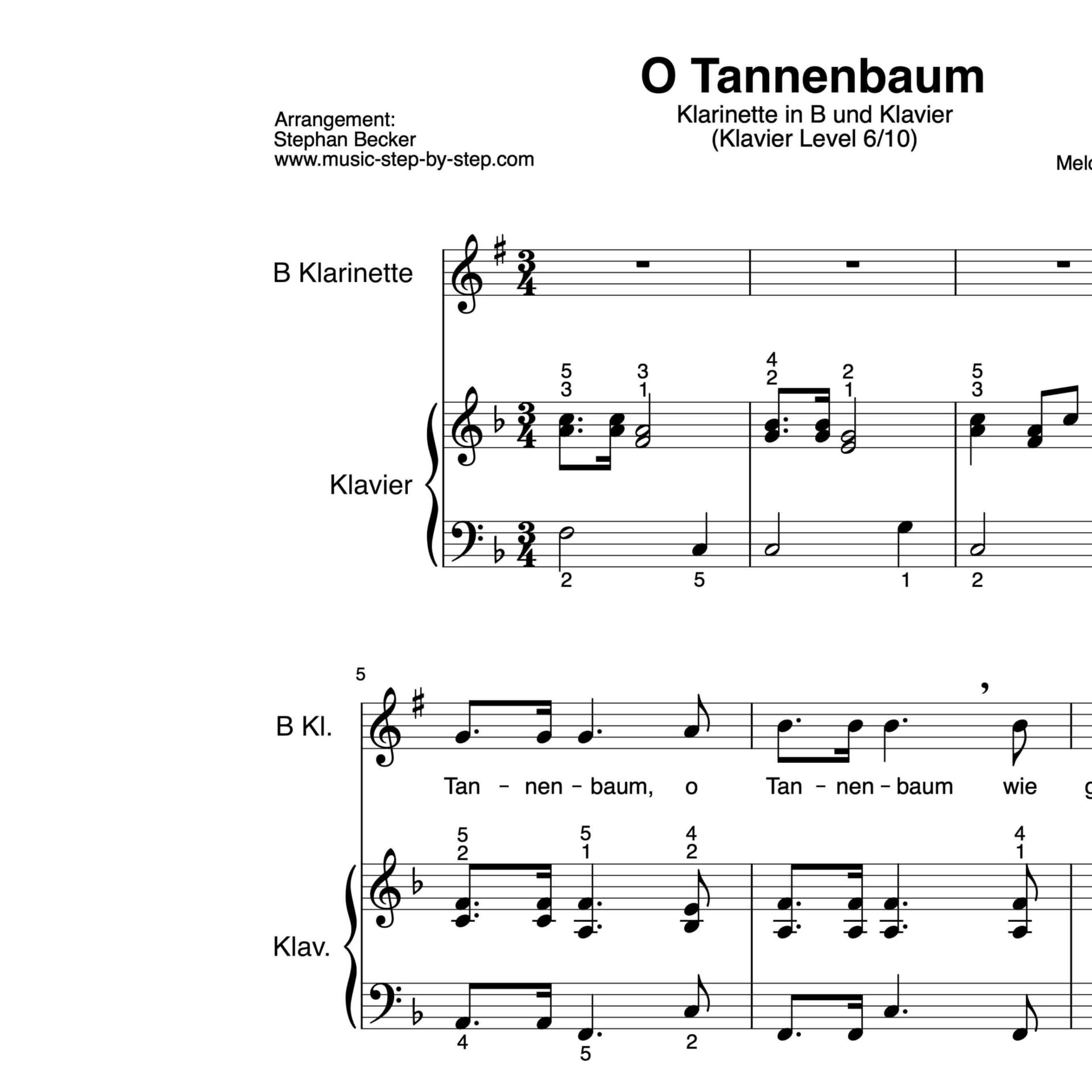 Noten Noten für Klavier