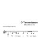 “O Tannenbaum für Gesang, mittlere Stimme solo | inkl. Aufnahme und Text by music-step-by-step