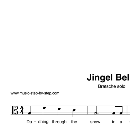 “Jingle Bells” für Bratsche solo | inkl. Aufnahme und Text by music-step-by-step