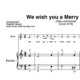 “We wish you a Merry Christmas” für Oboe (Klavierbegleitung Level 3/10) | inkl. Aufnahme, Text und Begleitaufnahme by music-step-by-step