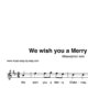 “We wish you a Merry Christmas” für Altsaxophon solo | inkl. Aufnahme und Text by music-step-by-step