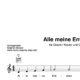 “Alle meine Entchen” Begleitakkorde für Gitarre / Klavier und Gesang (Leadsheet) | inkl. Melodie und Text by music-step-by-step