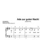 “Ade zur guten Nacht” für Klavier (Level 3/10) | inkl. Aufnahme und Text by music-step-by-step