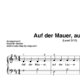 “Auf der Mauer auf der Lauer” für Klavier (Level 3/10) | inkl. Aufnahme und Text by music-step-by-step