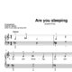 “Are you sleeping” für Klavier (Level 4/10) | inkl. Aufnahme und Text by music-step-by-step