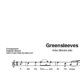 “Greensleeves” für Gesang, hohe Stimme solo | inkl. Aufnahme und Text by music-step-by-step