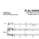 “O du fröhliche” für Gesang, hohe Stimme (Klavierbegleitung Level 3/10) | inkl. Aufnahme, Text und Begleitaufnahme by music-step-by-step
