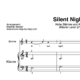 “Silent Night” für Gesang, hohe Stimme (Klavierbegleitung Level 2/10) | inkl. Aufnahme, Text und Begleitaufnahme by music-step-by-step