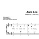 “Aura Lee” für Klavier (Level 3/10) | inkl. Aufnahme und Text by music-step-by-step
