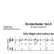 “Kinderlieder Vol.II” für Klavier (Level 3/10) | fünf Lieder inkl. Aufnahmen und Texte by music-step-by-step