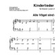 “Kinderlieder Vol.II” für Klavier (Level 4/10) | fünf Lieder inkl. Aufnahmen und Texte by music-step-by-step