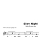 “Silent Night” für Gesang, hohe Stimme solo | inkl. Aufnahme und Text by music-step-by-step